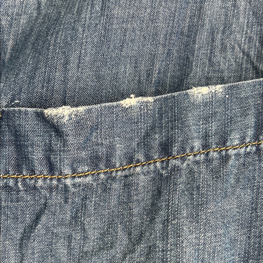 Cloth & Stone Blue Long Sleeve Denim Dress - Picture 4 of 4